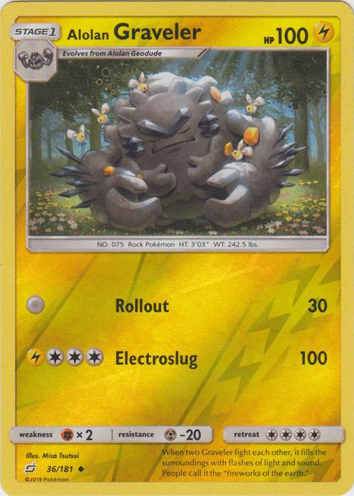 SM Team Up 036/181 Alolan Graveler Reverse Holo