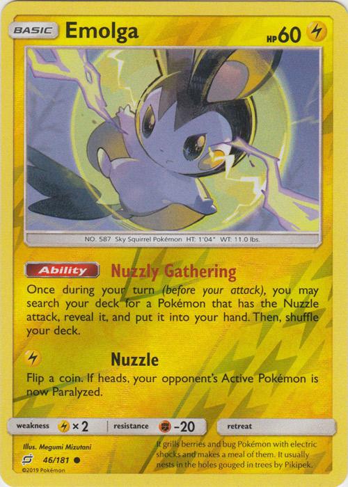 SM Team Up 046/181 Emolga Reverse Holo