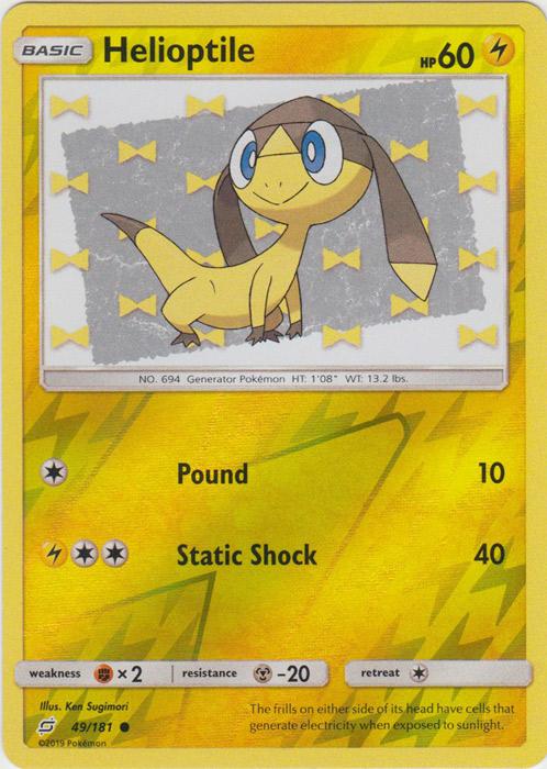 SM Team Up 049/181 Helioptile Reverse Holo