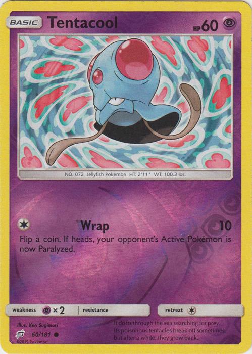 SM Team Up 060/181 Tentacool Reverse Holo