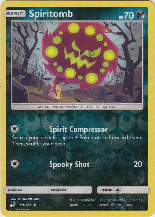 SM Team Up 089/181 Spiritomb Reverse Holo