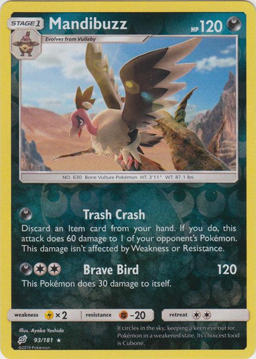 SM Team Up 093/181 Mandibuzz Reverse Holo