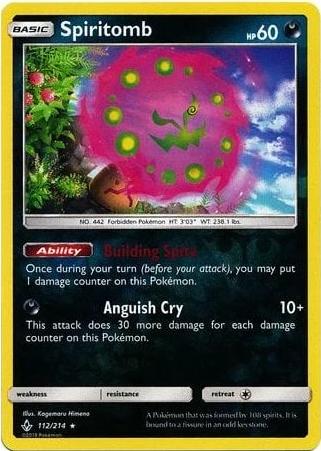 SM Unbroken Bonds 112/214 Spiritomb Reverse Holo