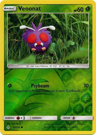 SM Unbroken Bonds 010/214 Venonat Reverse Holo