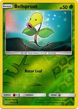 SM Unbroken Bonds 013/214 Bellsprout Reverse Holo