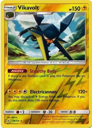 SM Unbroken Bonds 059/214 Vikavolt Reverse Holo