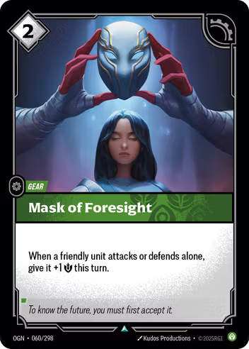 Riftbound Origins 060/298 Mask of Foresight