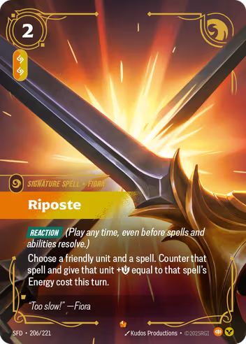 Riftbound Spiritforged 206/221 Riposte