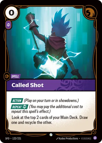 Riftbound Spiritforged 122/221 Called Shot
