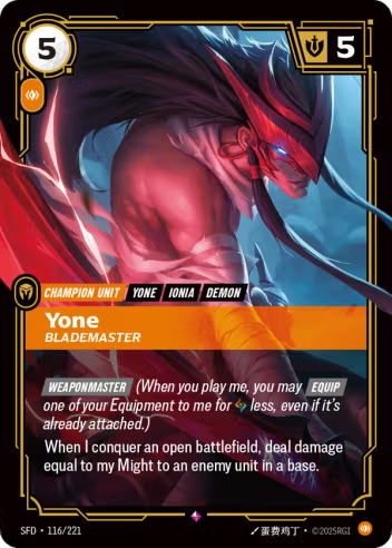 Riftbound Spiritforged 116/221 Yone Blademaster