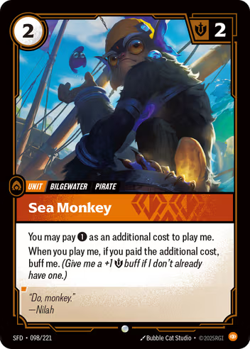 Riftbound Spiritforged 098/221 Sea Monkey