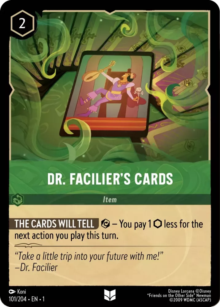 Lorcana The First Chapter 101/204 Dr. Facilier's Cards