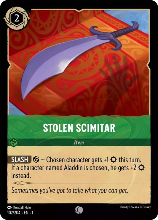 Lorcana The First Chapter 102/204 Stolen Scimitar Foil