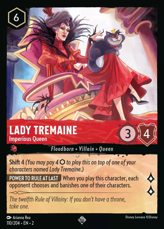 Lorcana Rise of the Floodborn 110/204 Lady Tremaine Imperious Queen