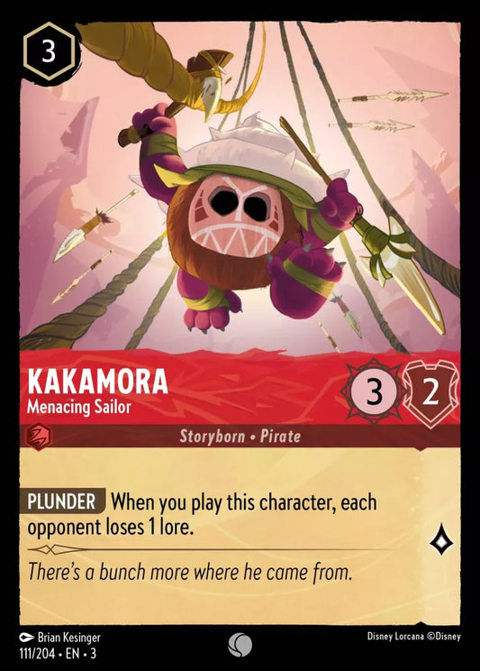 Lorcana Into the Inklands 111/204 Kakamora Menacing Sailor Foil