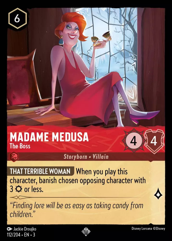 Lorcana Into the Inklands 112/204 Madame Medusa The Boss