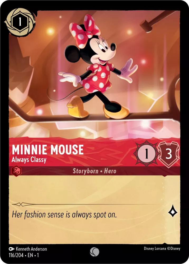 Lorcana The First Chapter 116/204 Minnie Mouse Always Classy