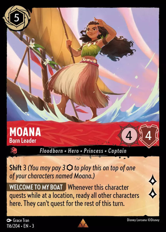 Lorcana Into the Inklands 116/204 Moana Born Leader