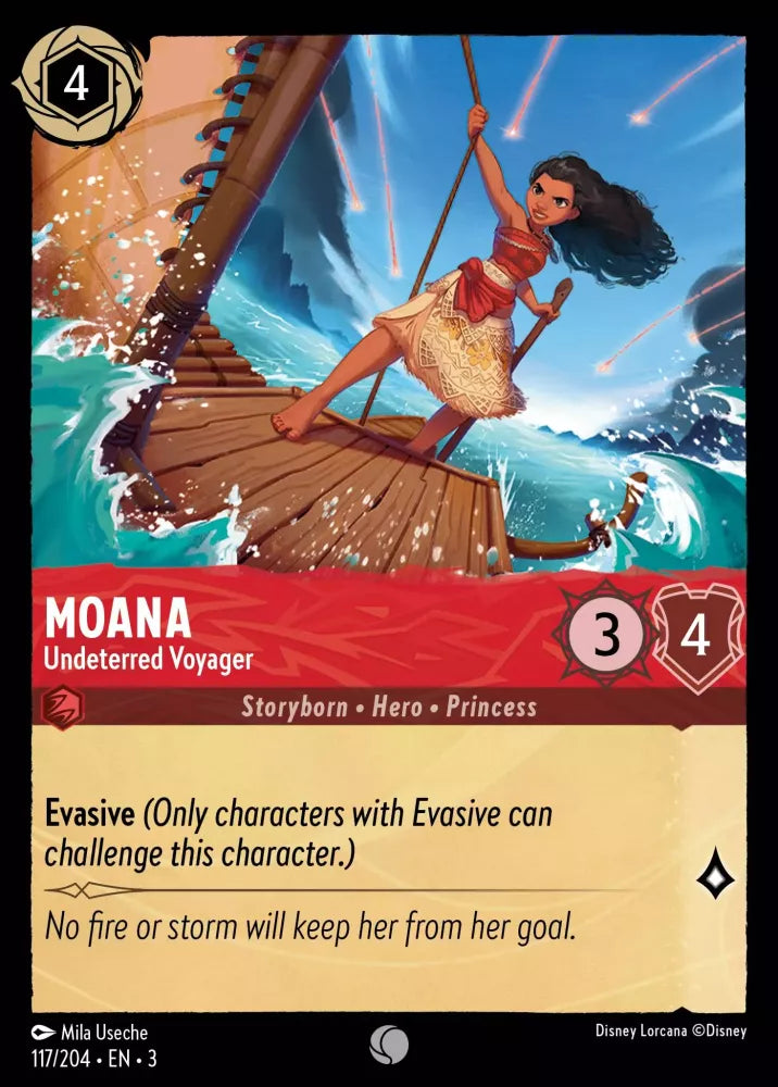 Lorcana Into the Inklands 117/204 Moana Undeterred Voyager