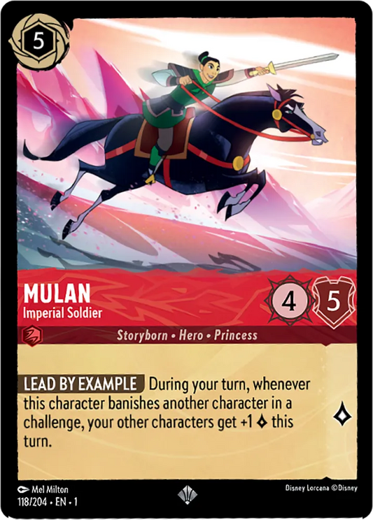 Lorcana The First Chapter 118/204 Mulan Imperial Soldier Foil