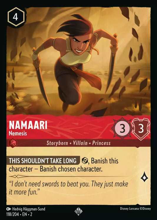 Lorcana Rise of the Floodborn 118/204 Namaari Nemesis