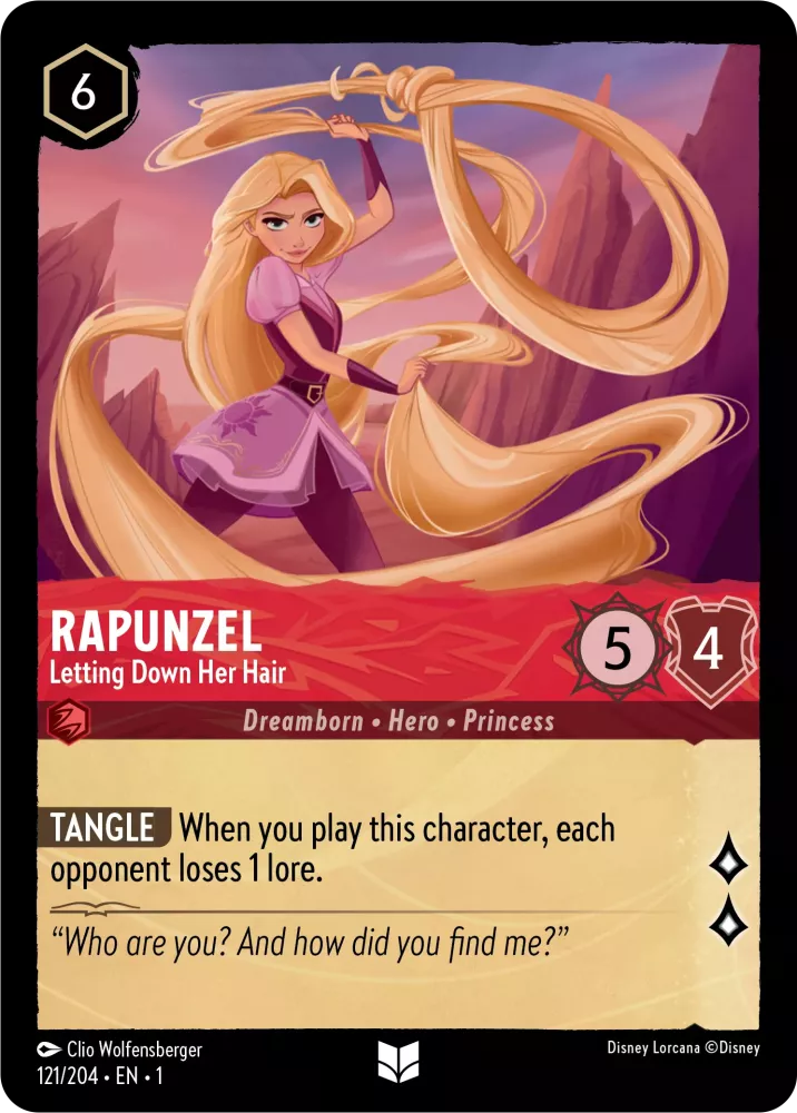 Lorcana The First Chapter 121/204 Rapunzel Letting Down Her Hair