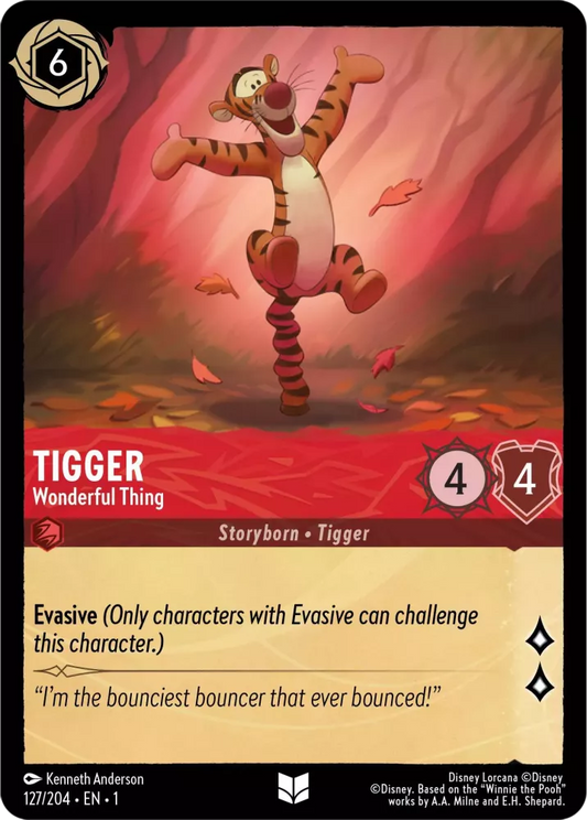 Lorcana The First Chapter 127/204 Tigger Wonderful Thing Foil