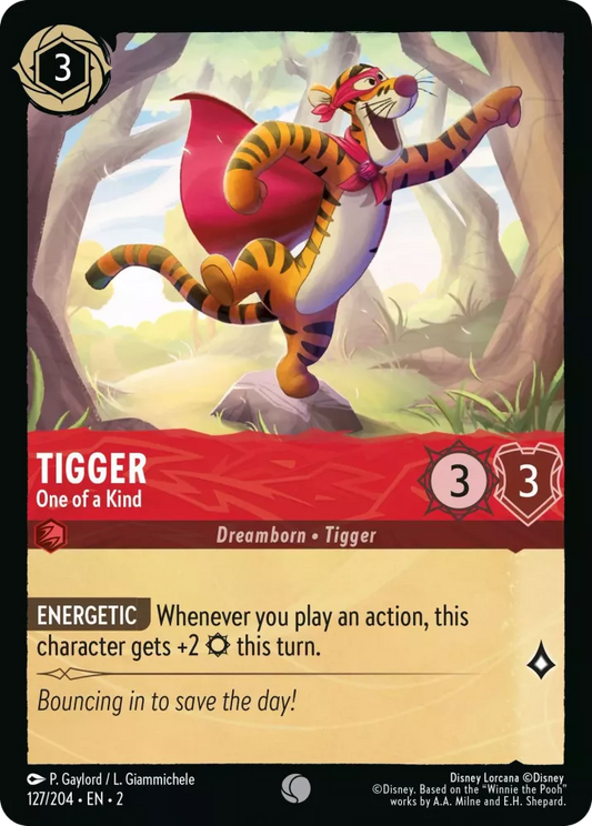 Lorcana Rise of the Floodborn 127/204 Tigger One of a Kind