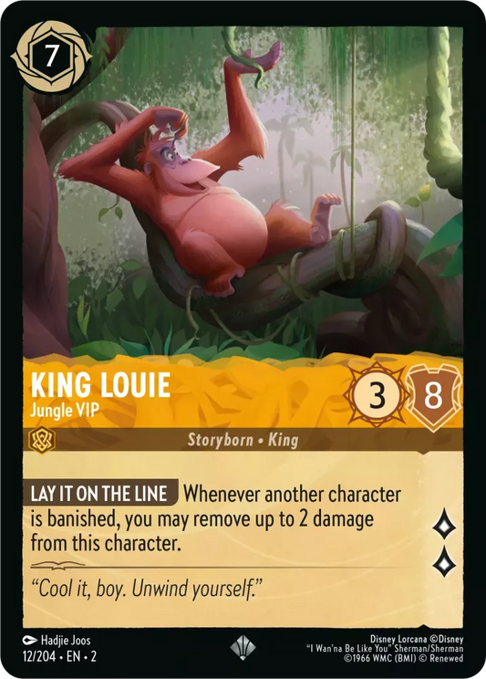 Lorcana Rise of the Floodborn 012/204 King Louie Jungle VIP