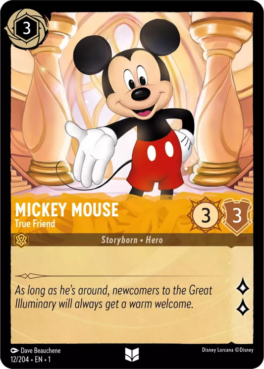 Lorcana The First Chapter 012/204 Mickey Mouse True Friend