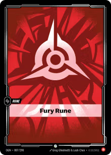 Riftbound Spiritforged R01/221 Fury Rune
