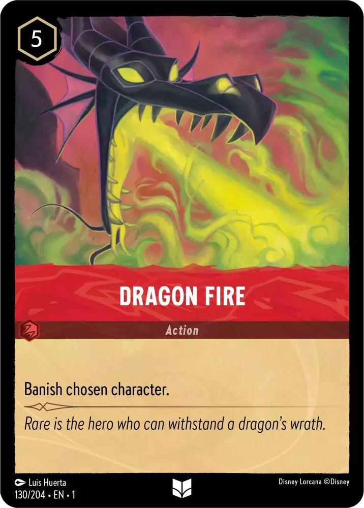 Lorcana The First Chapter 130/204 Dragon Fire Foil