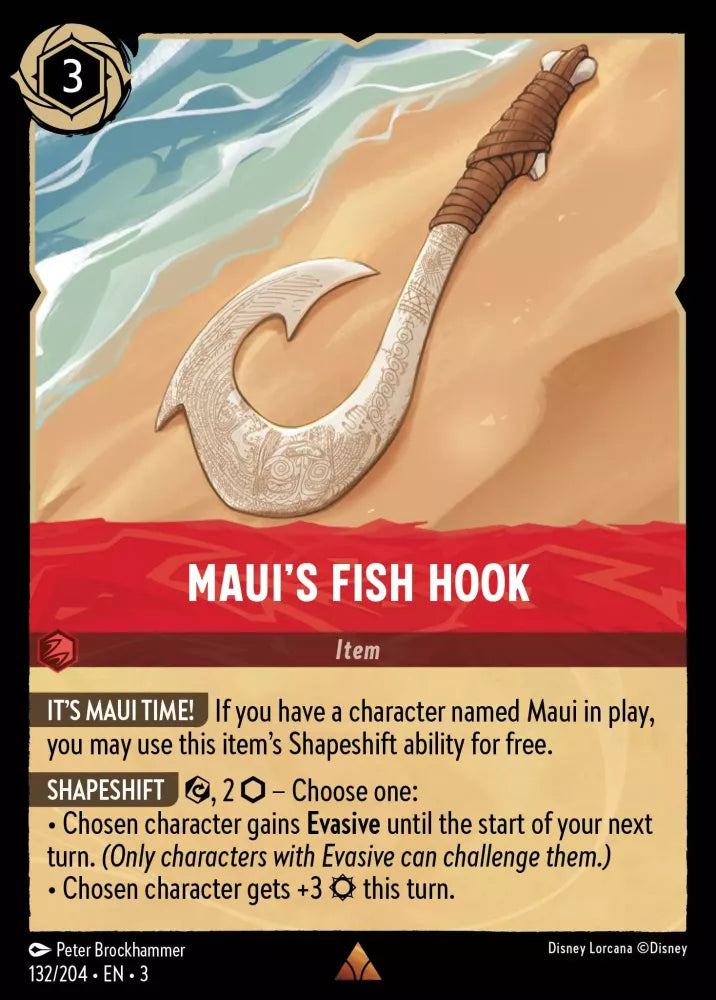 Lorcana Into the Inklands 132/204 Maui's Fish Hook