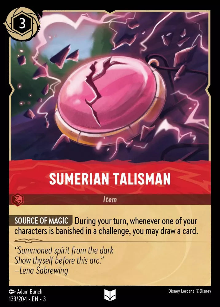 Lorcana Into the Inklands 133/204 Sumerian Talisman