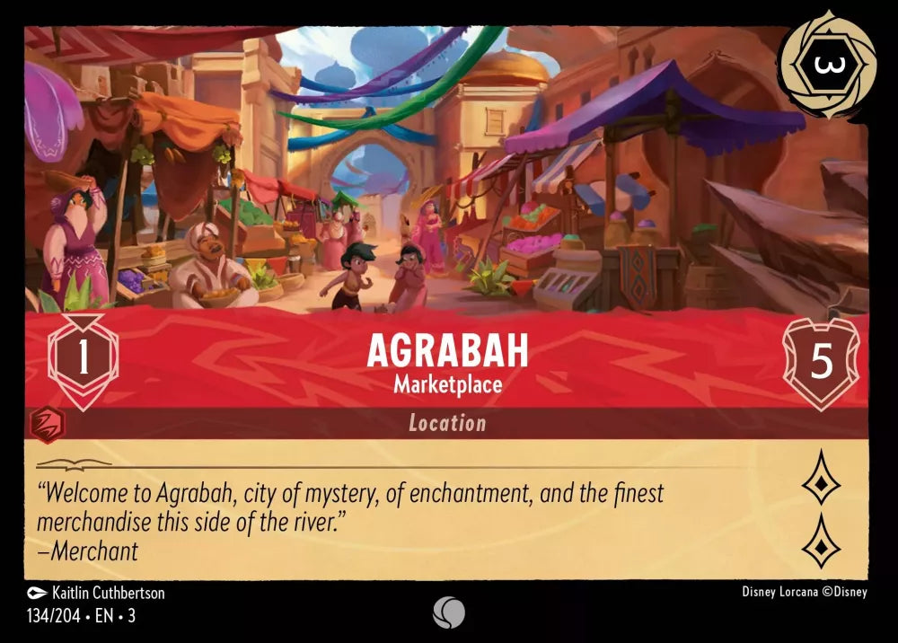 Lorcana Into the Inklands 134/204 Agrabah Marketplace