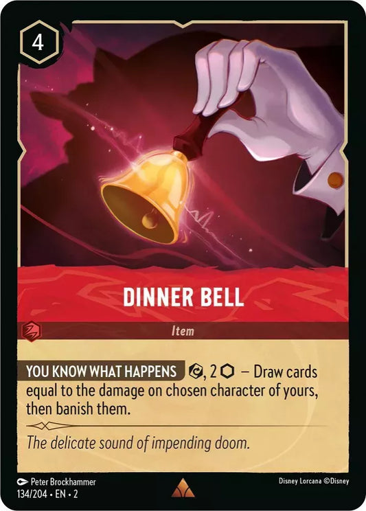 Lorcana Rise of the Floodborn 134/204 Dinner Bell Foil