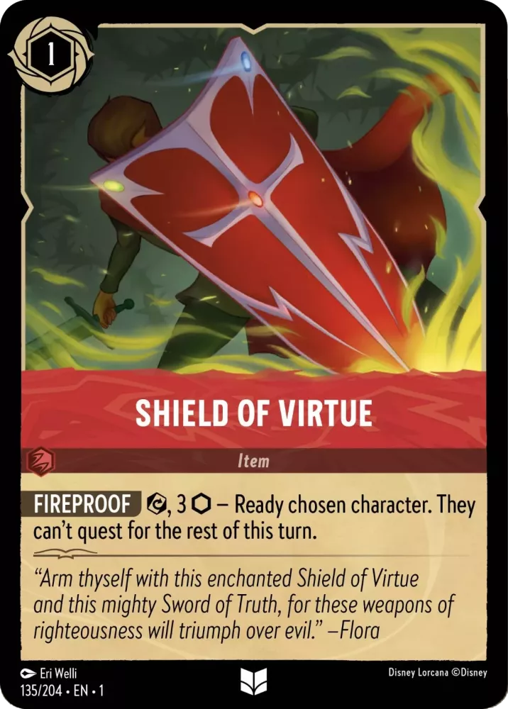Lorcana The First Chapter 135/204 Shield of Virtue Foil