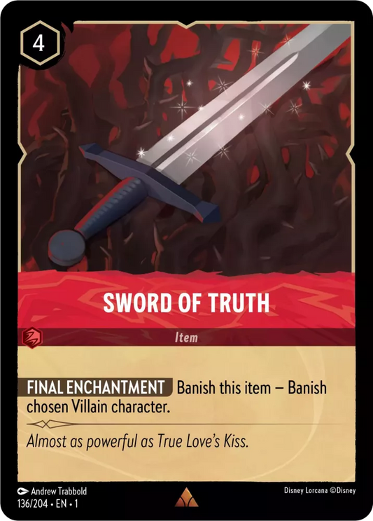 Lorcana The First Chapter 136/204 Sword of Truth Foil
