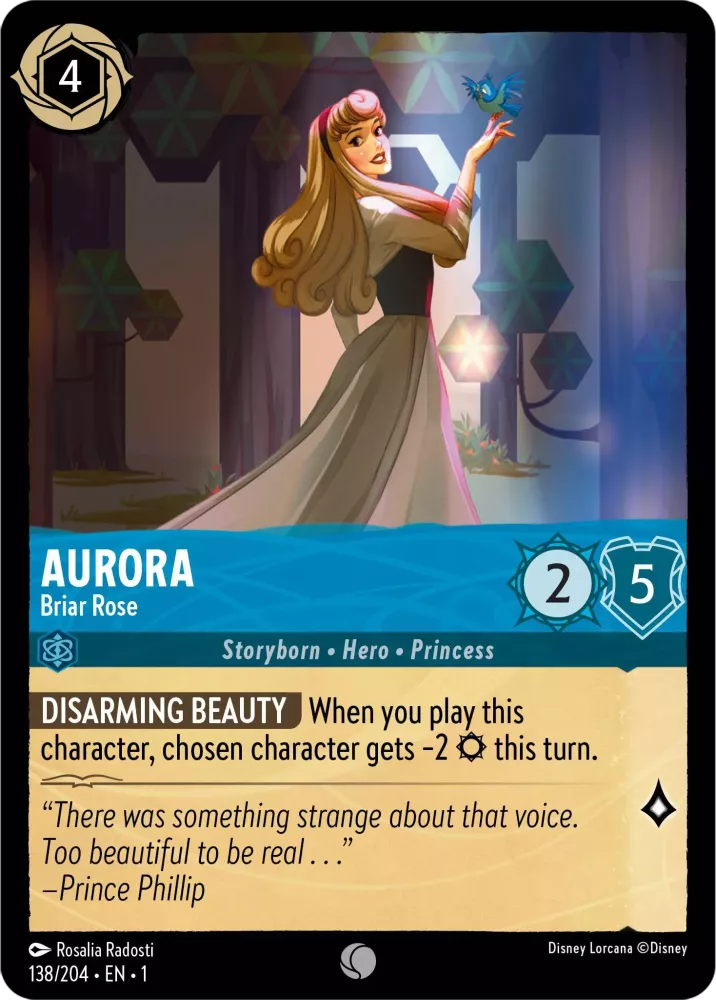 Lorcana The First Chapter 138/204 Aurora Briar Rose Foil