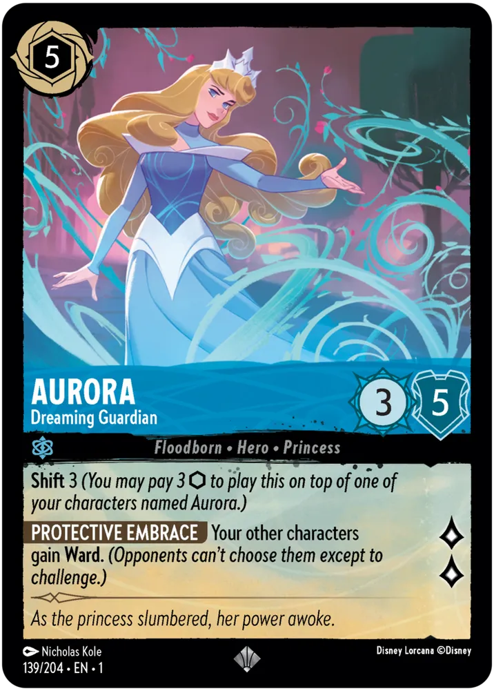 Lorcana The First Chapter 139/204 Aurora Dreaming Guardian Foil