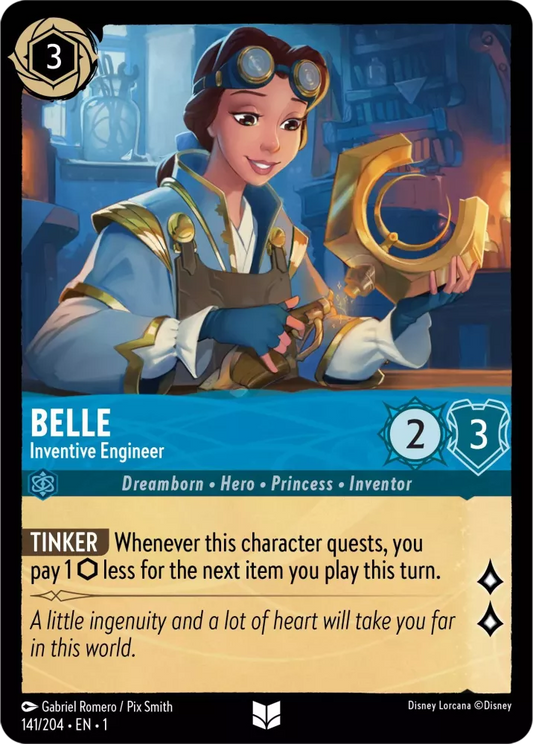 Lorcana The First Chapter 141/204 Belle Inventive Engineer