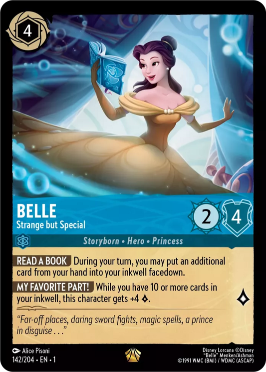 Lorcana The First Chapter 142/204 Belle Strange but Special Foil