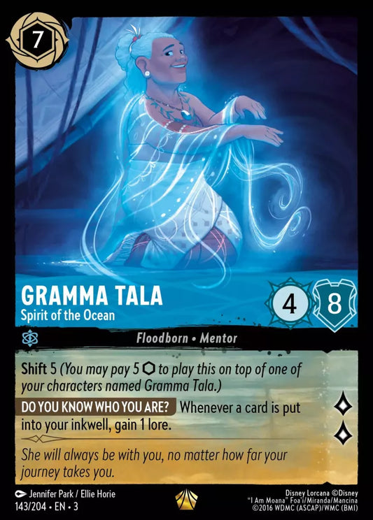 Lorcana Into the Inklands 143/204 Gramma Tala Spirit of the Ocean
