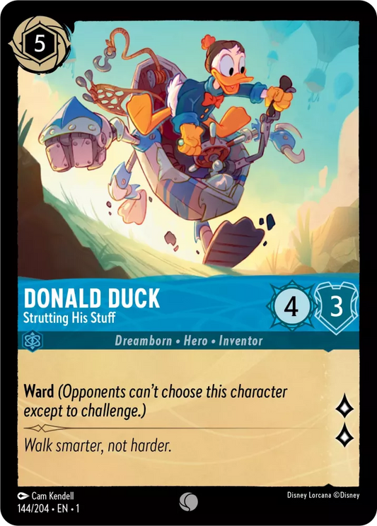 Lorcana The First Chapter 144/204 Donald Duck Strutting His Stuff