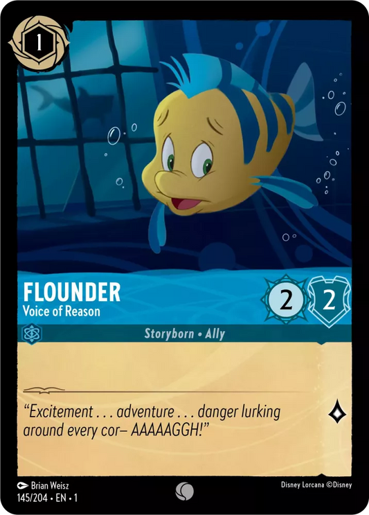 Lorcana The First Chapter 145/204 Flounder Voice of Reason Foil