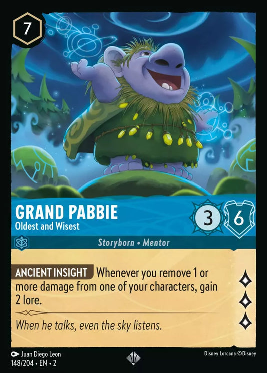 Lorcana Rise of the Floodborn 148/204 Grand Pabbie Oldest and Wisest