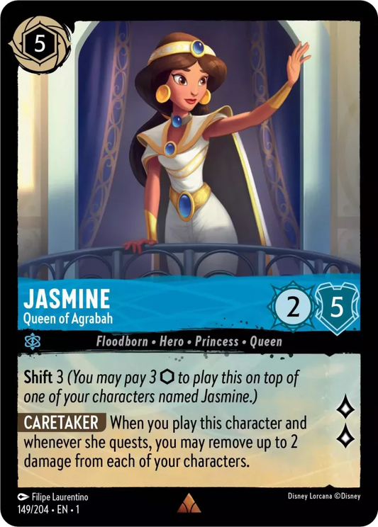 Lorcana The First Chapter 149/204 Jasmine Queen of Agrabah Foil