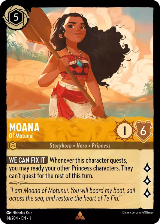 Lorcana The First Chapter 014/204 Moana Of Motunui
