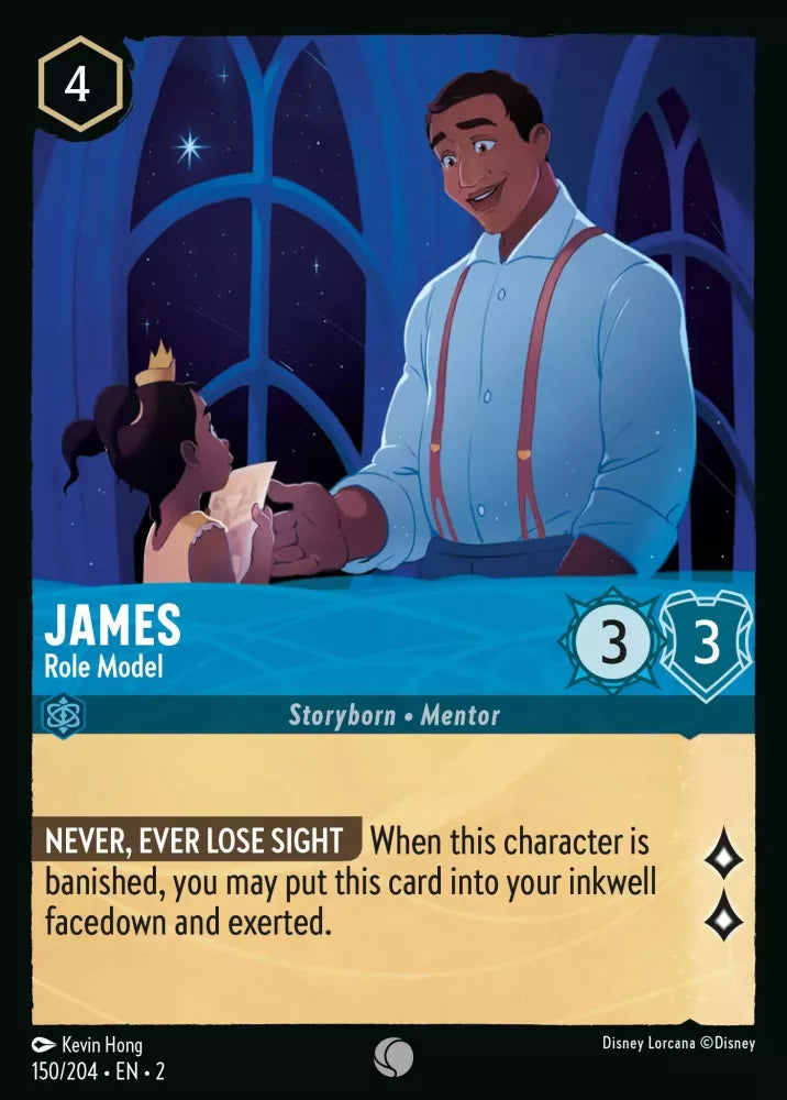 Lorcana Rise of the Floodborn 150/204 James Role Model Foil