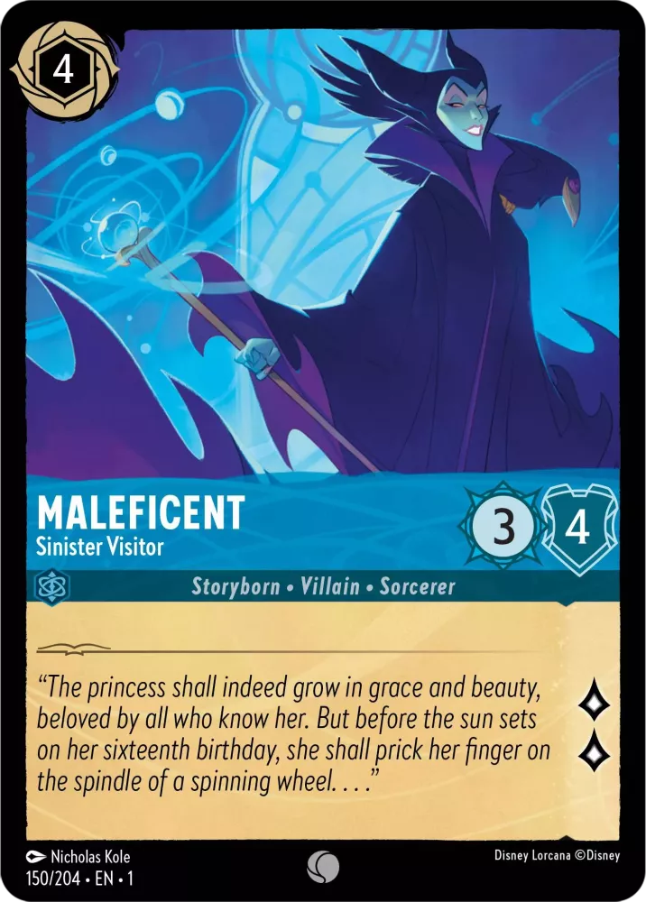 Lorcana The First Chapter 150/204 Maleficent Sinister Visitor